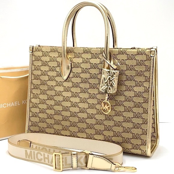 Michael Kors Medium Mirella EW Tote Bag Crossbody Shoulder Handbag NWT - Picture 2 of 16